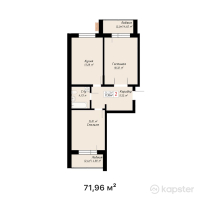 ЖК MARYAM RESIDENCE — 2-ком 72 м² (от 24 466 400 тг)