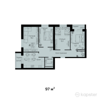 ЖК Лесная поляна — 4-ком 97 м² (от 28 615 000 тг)