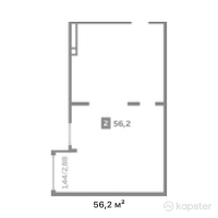 ЖК Altyn Dala — 2-ком 56,2 м² (от 25 970 020 тг)