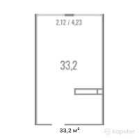 ЖК Alatau Plus — 1-ком 33,2 м² (от 17 051 520 тг)