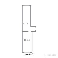 ЖК Jeti Qazyna — 1-ком 49,4 м² (от 23 390 900 тг)