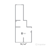 ЖК Jeti Qazyna — 2-ком 74,1 м² (от 34 634 340 тг)