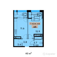 ЖК MANE — 1-ком 40 м² (от 24 600 000 тг)