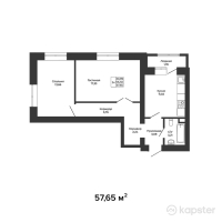ЖК Green House Premium — 2-ком 57,7 м² (от 24 501 400 тг)