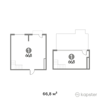 ЖК Alan Tau — 1-ком 66,8 м² (от 56 780 000 тг)