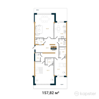 ЖК Royal Time — 4-ком 157,8 м² (от 142 984 920 тг)