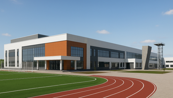 В Кокшетау строят современный спорткомплекс
