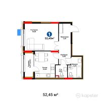 ЖК Capital Park Vector — 1-ком 52,5 м² (от 52 081 903 тг)
