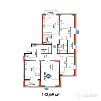 ЖК Capital Park Vector — 4-ком 142,7 м² (от 115 613 146 тг)