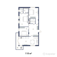 ЖК Jardin — 3-ком 118 м² (от 90 860 000 тг)