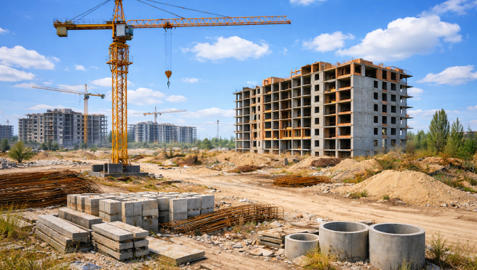 Строительная отрасль севера Казахстана теряет темп