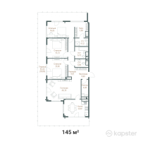 ЖК Hayat Meliora — 4-ком 145 м² (от 222 575 000 тг)