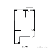 ЖК Buta Fenomen — 2-ком 57,3 м² (от 37 818 000 тг)