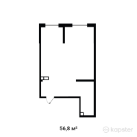 ЖК Buta Fenomen — 2-ком 56,8 м² (от 37 204 000 тг)