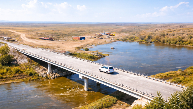 В Абайской области восстановили мост, разрушенный паводком