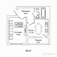 ЖК MADI — 1-ком 40 м² (от 16 000 000 тг)