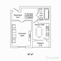 ЖК MADI — 1-ком 47 м² (от 21 150 000 тг)