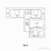 ЖК MADI — 3-ком 78 м² (от 35 100 000 тг)