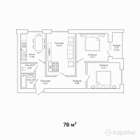 ЖК MADI — 3-ком 78 м² (от 35 100 000 тг)