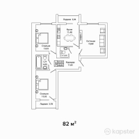 ЖК MADI — 3-ком 82 м² (от 36 900 000 тг)