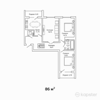 ЖК MADI — 3-ком 86 м² (от 38 700 000 тг)