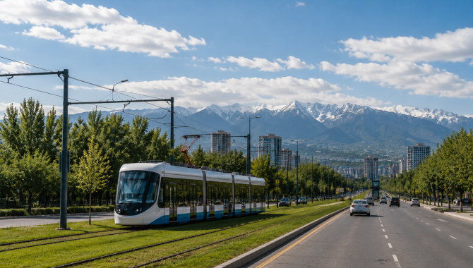 В Алматы готовят к запуску проект первой линии LRT