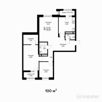 ЖК Silver — 3-ком 100 м² (от 38 127 600 тг)