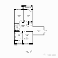 ЖК Silver — 3-ком 102 м² (от 38 890 152 тг)