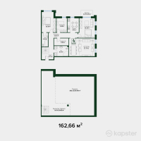 ЖК Garden Hills — 3-ком 162,7 м² (null)