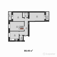 ЖК Anisa — 3-ком 88,5 м² (от 34 595 680 тг)