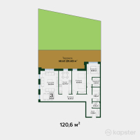 ЖК Garden Hills — 3-ком 120,6 м² (null)