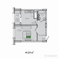 ЖК Sat City — 1-ком 41,2 м² (от 16 079 700 тг)
