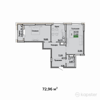 ЖК Sat City — 2-ком 73 м² (от 28 454 400 тг)