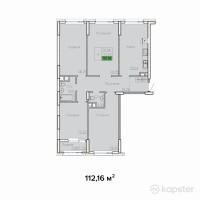 ЖК Sat City — 4-ком 112,2 м² (от 43 742 400 тг)