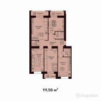 ЖК Onix — 4-ком 111,6 м² (от 42 392 800 тг)
