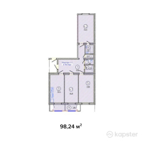 ЖК Улы Шанырак — 3-ком 98,2 м² (от 41 260 800 тг)