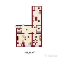 ЖК Avalon Residence — 2-ком 158,4 м² (от 71 262 000 тг)