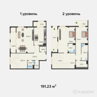 ЖК Khanzada — 5-ком 191,2 м² (от 89 878 100 тг)