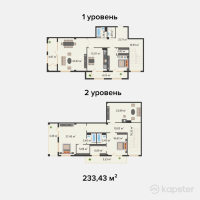 ЖК Khanzada — 5-ком 233,4 м² (от 109 712 100 тг)