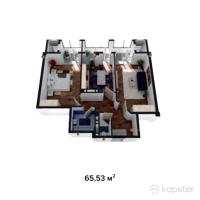 ЖК Otau City — 2-ком 65,5 м² (от 29 554 030 тг)
