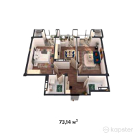 ЖК Otau City — 2-ком 73,1 м² (от 32 986 140 тг)
