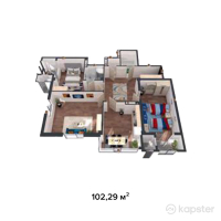ЖК Otau City — 3-ком 102,3 м² (от 46 132 790 тг)