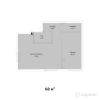 ЖК Famous Town — 2-ком 68 м² (null)