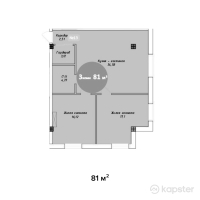 ЖК Famous Town — 3-ком 81 м² (null)
