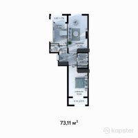 ЖК Grand Avenue 2 — 2-ком 73,1 м² (от 20 470 800 тг)