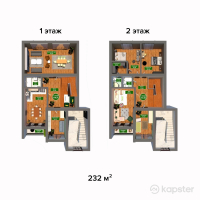 КГ East Houses — 5-ком 232 м² (от 46 400 000 тг)