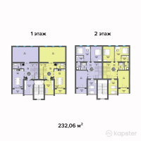 КГ East Houses — 5-ком 232,1 м² (от 46 520 000 тг)