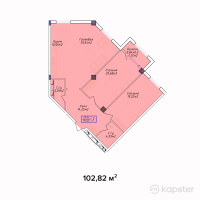 ЖК Golden Park — 3-ком 102,8 м² (от 32 902 400 тг)