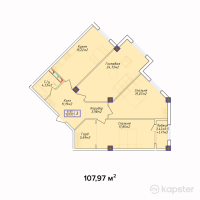 ЖК Golden Park — 3-ком 108 м² (от 34 550 400 тг)