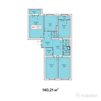 ЖК Кыран — 4-ком 140,2 м² (от 30 846 200 тг)
